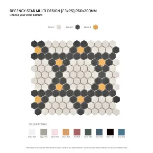 Regency Star Multicolour Textured Mosaic Tile by Beaumont Tiles, a Outdoor Tiles & Pavers for sale on Style Sourcebook