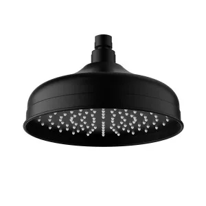 Clasico Shower Head 220 Matt Black by Ikon, a Shower Heads & Mixers for sale on Style Sourcebook
