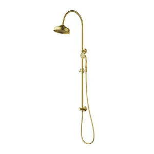Clasico Combination Shower Set Brushed Gold by Ikon, a Shower Heads & Mixers for sale on Style Sourcebook