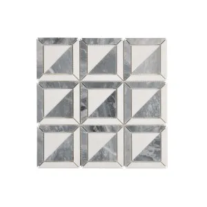 Boston Carrara Grey Honed Mosaic by Beaumont Tiles, a Mosaic Tiles for sale on Style Sourcebook
