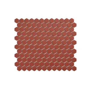 Regency Hexagon Red Textured Mosaic Tile by Beaumont Tiles, a Outdoor Tiles & Pavers for sale on Style Sourcebook