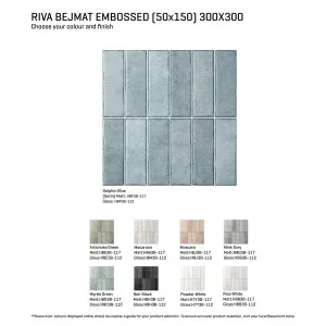Riva Bejmat Embosed Tile by Beaumont Tiles, a Moroccan Look Tiles for sale on Style Sourcebook