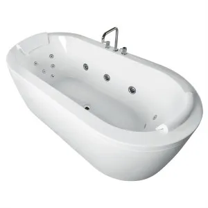 Bedarra Spa Bath Acrylic 1790 16 Jets Gloss White by decina, a Bathtubs for sale on Style Sourcebook