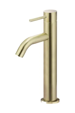 Piccola Vessel Basin Mixer Curved Tiger Bronze by Meir, a Bathroom Taps & Mixers for sale on Style Sourcebook