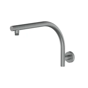 Lina Curved Shower Arm 412 Gun Metal by Haus25, a Laundry Taps for sale on Style Sourcebook