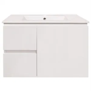 Goulburn 750 Vanity Wall Hung Doors & Drawers with Ceramic Basin Top by Duraplex, a Vanities for sale on Style Sourcebook