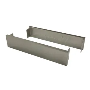 DTA Hayman Alumin 21mm End Caps Brushed Nickel 2pk by Beaumont Tiles, a Shower Grates & Drains for sale on Style Sourcebook