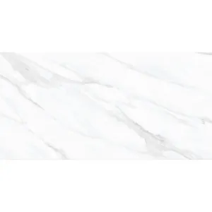 Ambience Carrara White Polished Tile by Beaumont Max, a Marble Look Tiles for sale on Style Sourcebook