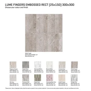 Lume Fingers Embossed Tile by Beaumont Tiles, a Moroccan Look Tiles for sale on Style Sourcebook