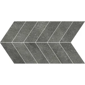 OmniStone Charcoal Chevron Microtec Textured Mosaic Tile by Beaumont Tiles, a Outdoor Tiles & Pavers for sale on Style Sourcebook