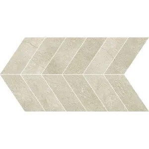 OmniStone Beige Chevron Microtec Textured Mosaic by Beaumont Tiles, a Outdoor Tiles & Pavers for sale on Style Sourcebook