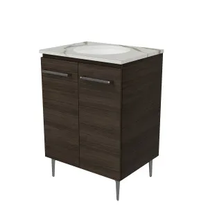Hunter Vanity On Legs 600 Centre WG Basin SilkSurface UC Top by Timberline, a Vanities for sale on Style Sourcebook