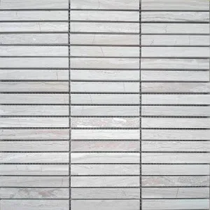 Relic Serpeggiante Finger Grey Honed Mosaic by Beaumont Tiles, a Mosaic Tiles for sale on Style Sourcebook