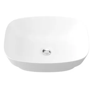 Lorenzo Semi Inset Basin 500x390 Matte White by Timberline, a Basins for sale on Style Sourcebook