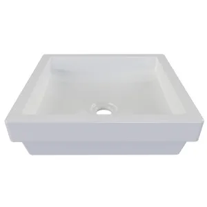 Arcade Semi Inset Basin 400x400 Gloss White by Timberline, a Basins for sale on Style Sourcebook