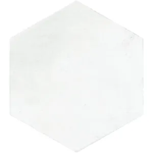 Denia Hexagon Pearl Structured Textured Tile by Beaumont Tiles, a Porcelain Tiles for sale on Style Sourcebook
