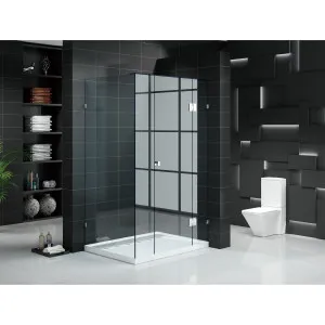 Otto Front & Return Shower Screen Frameless (1111-1210)x2100 by Bella Vista, a Shower Screens & Enclosures for sale on Style Sourcebook