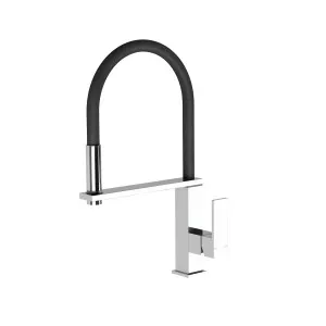 Vezz Flexible Hose Sink Mixer Square 210 Chrome by PHOENIX, a Kitchen Taps & Mixers for sale on Style Sourcebook