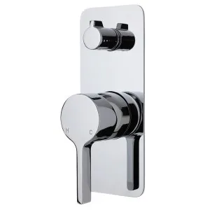 Sansa Wall/Shower Mixer w Diverter Soft Square Chrome by Fienza, a Shower Heads & Mixers for sale on Style Sourcebook