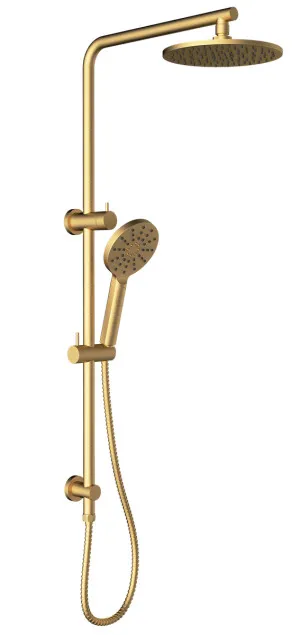 Lachlan MkII Twin Shower Brushed Gold by ACL, a Laundry Taps for sale on Style Sourcebook