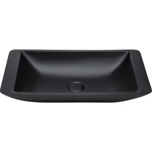 Classique Vessel Basin NTH Stone 600X345 Matte Black by Fienza, a Basins for sale on Style Sourcebook
