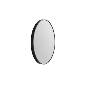 Modern Round Framed Mirror 610 Matte Black by Remer, a Vanity Mirrors for sale on Style Sourcebook