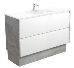 Amato 1200 Kick Drawers Only Ceramic Basin Top by Fienza, a Vanities for sale on Style Sourcebook