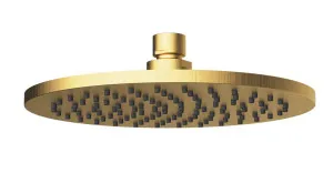 Shower Head only Round 200 Brushed Gold by ACL, a Laundry Taps for sale on Style Sourcebook