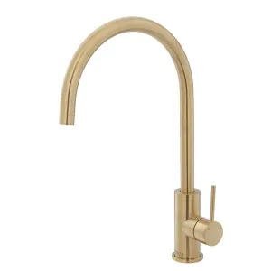 Kaya Sink Mixer Gooseneck 205 Urban Brass by Fienza, a Kitchen Taps & Mixers for sale on Style Sourcebook