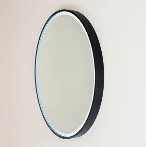 Sphere LED Touch Sensor Mirror 810x40mm Matt Black frame by Remer, a Illuminated Mirrors for sale on Style Sourcebook