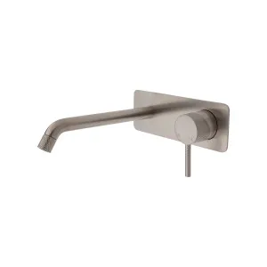 Axle Wall Basin Set Soft Square Curved 200 Brushed Nickel by Fienza, a Bathroom Taps & Mixers for sale on Style Sourcebook