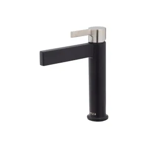 Sansa Basin Mixer Matte Black w BN Handle by Fienza, a Bathroom Taps & Mixers for sale on Style Sourcebook