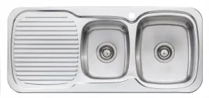Lakeland 13/4 Right Sink 1TH 1080X480 Stainless Steel by Oliveri, a Kitchen Sinks for sale on Style Sourcebook