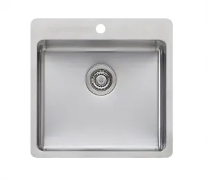 Sonetto Single Sink NTH 520X510 Stainless Steel by Oliveri, a Kitchen Sinks for sale on Style Sourcebook