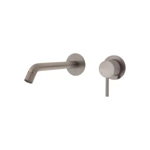 Axle Wall Basin Set Small Plate Curved 200 Brushed Nickel by Fienza, a Bathroom Taps & Mixers for sale on Style Sourcebook