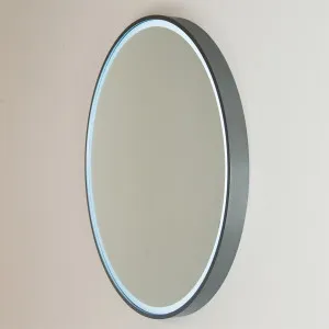 Sphere LED Mirror 610 Gun Metal by Remer, a Illuminated Mirrors for sale on Style Sourcebook