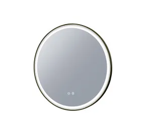 Eclipse LED Mirror 800 Matte Black by Remer, a Illuminated Mirrors for sale on Style Sourcebook