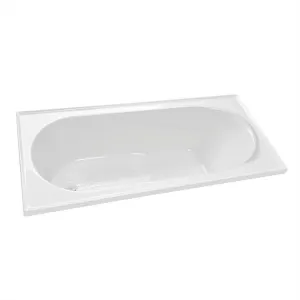 Goulburn Inset Bath Acrylic 1510 Gloss White by decina, a Bathtubs for sale on Style Sourcebook