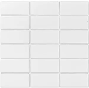 City White Gloss Mosaic Tile by Beaumont Tiles, a Mosaic Tiles for sale on Style Sourcebook