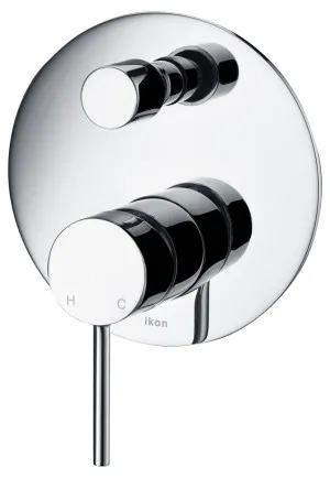 Hali Wall/Shower Mixer w Diverter Chrome by Ikon, a Shower Heads & Mixers for sale on Style Sourcebook