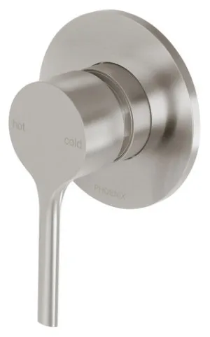 Vivid Slimline Oval Switchmix Shower Wall Mixer In Brushed Nickel By Phoenix by PHOENIX, a Bathroom Taps & Mixers for sale on Style Sourcebook