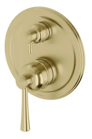 Cromford Switchmix Shower/Bath Diverter Mixer Fit-Off Kit Brushed In Gold By Phoenix by PHOENIX, a Bathroom Taps & Mixers for sale on Style Sourcebook