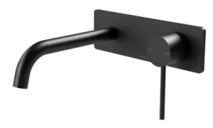 Vivid Slimline Switchmix Wall Basin/Bath Mixer Set 180mm In Matte Black By Phoenix by PHOENIX, a Bathroom Taps & Mixers for sale on Style Sourcebook