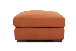 Long Beach Leather Ottoman, Texas Rust, by Lounge Lovers by Lounge Lovers, a Ottomans for sale on Style Sourcebook
