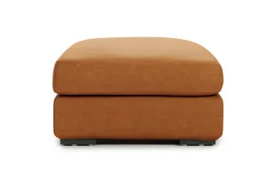 Long Beach Leather Ottoman, Phoenix Tan, by Lounge Lovers by Lounge Lovers, a Ottomans for sale on Style Sourcebook