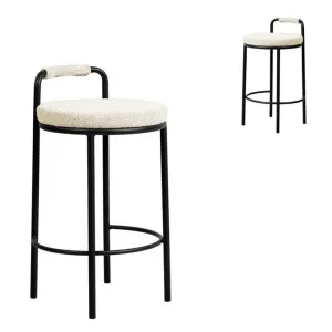 Set of 2 - Karimi 65cm Bar Stool - Clay Grey by Interior Secrets - AfterPay Available by Interior Secrets, a Bar Stools for sale on Style Sourcebook