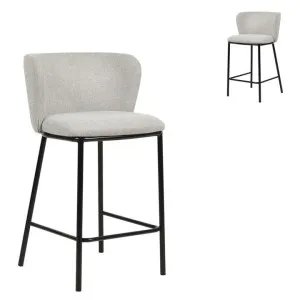 Set of 2 - Flossie 65cm Bar Stool - Coastal Light Grey by Interior Secrets - AfterPay Available by Interior Secrets, a Bar Stools for sale on Style Sourcebook