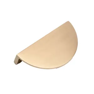 Brushed Brass Half Moon Cabinet Pull - Iris by Manovella, a Cabinet Hardware for sale on Style Sourcebook