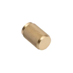 Brushed Brass Knurled Cabinet Knob - Helena by Manovella, a Cabinet Hardware for sale on Style Sourcebook