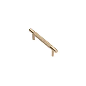 Brushed Brass Knurled Drawer Pull - Charmian Small (130mm overall) by Manovella, a Cabinet Hardware for sale on Style Sourcebook